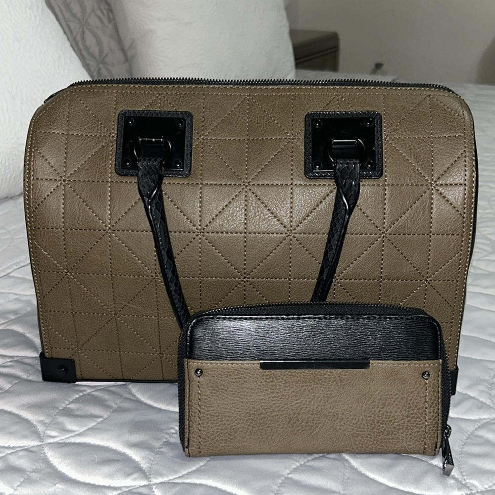 Aldo Olive and black bag